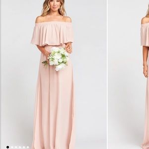Show me your MuMu large dusty pink dress.